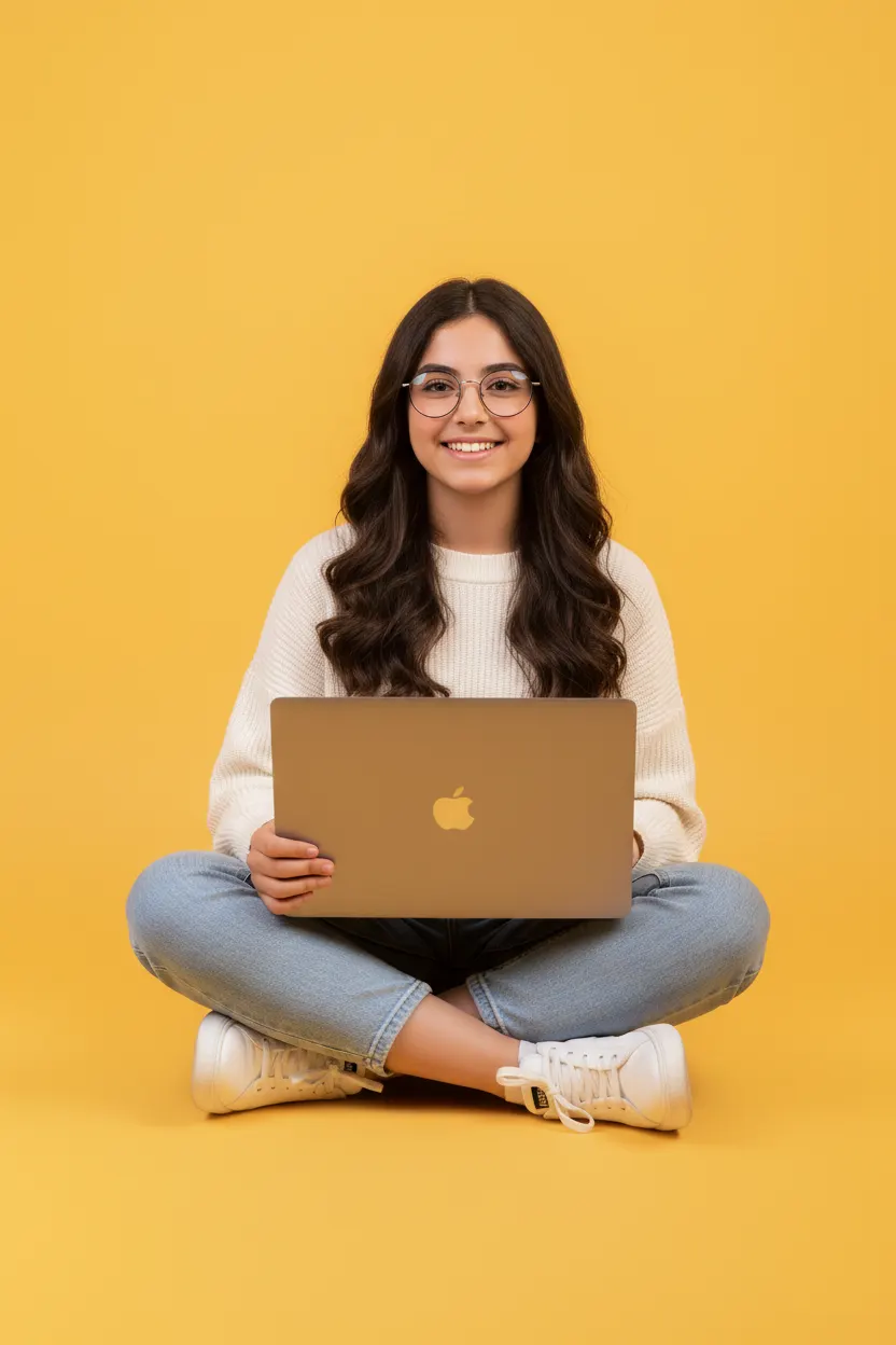 Tawino memeber holding a laptop[